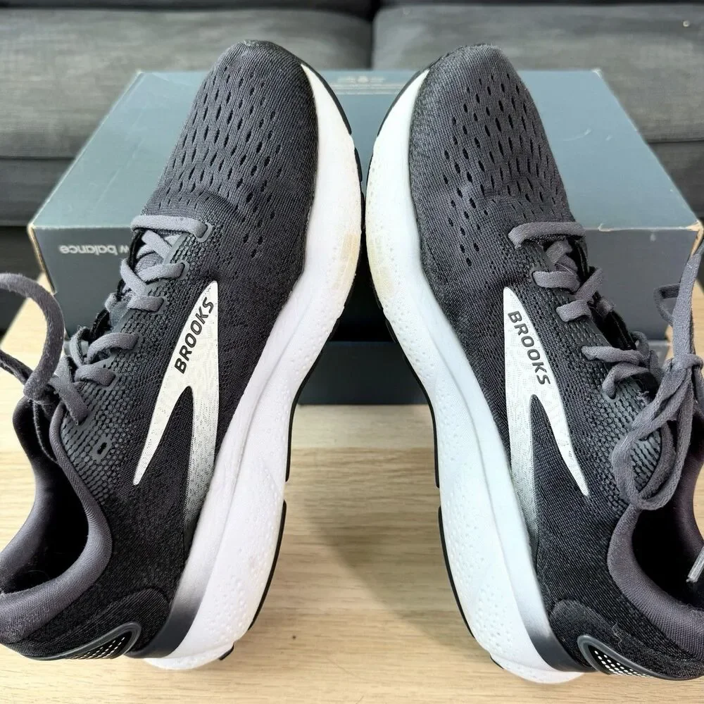 Brooks Ghost 16 Black Grey Running Shoes Women's Size 10
